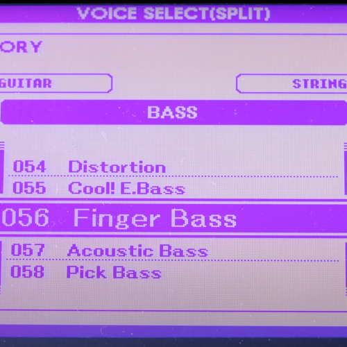 yamaha dgx-650 voice split